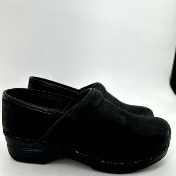 Dansko XP 2.0 Leather Clogs Shock Absorption Padded Collar Leather Black 6 - Picture 3 of 7
